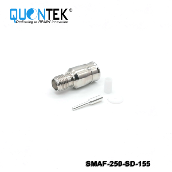 Low PIM Connector, SMA female for .250"Cable,Solder Type
