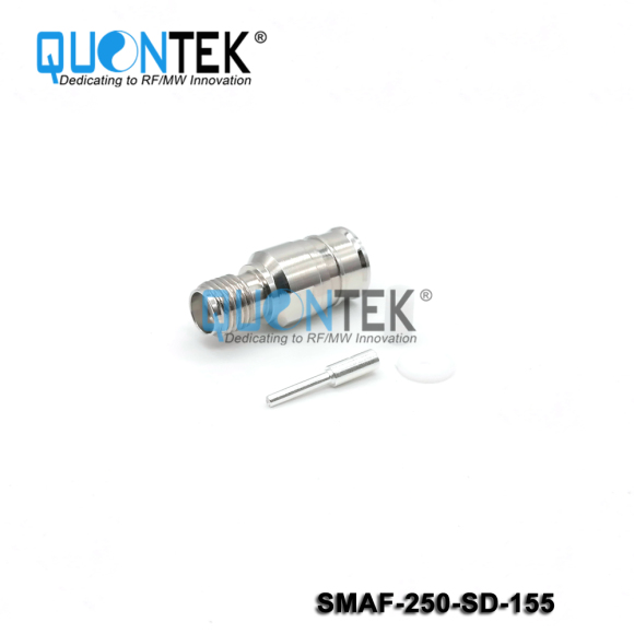Low PIM Connector, SMA female for .250"Cable,Solder Type