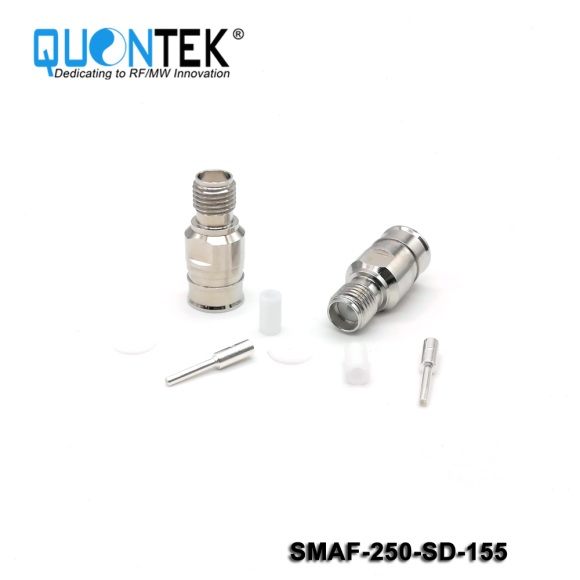 Low PIM Connector, SMA female for .250"Cable,Solder Type