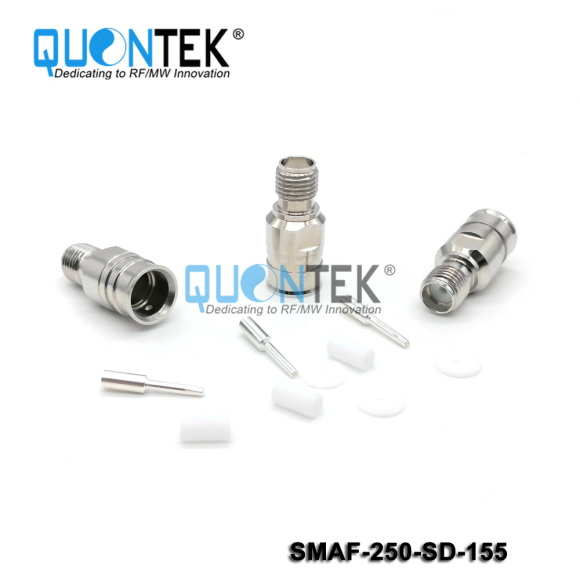 Low PIM Connector, SMA female for .250"Cable,Solder Type