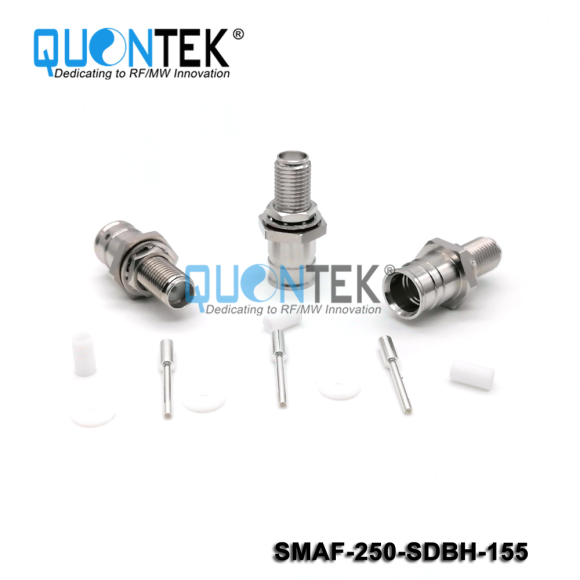 Low PIM Connector, SMA female BH for .250"Cable,Solder Type