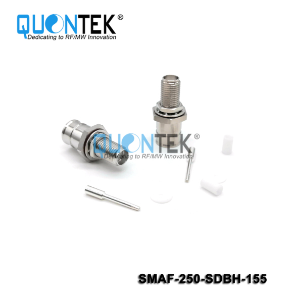 Low PIM Connector, SMA female BH for .250"Cable,Solder Type