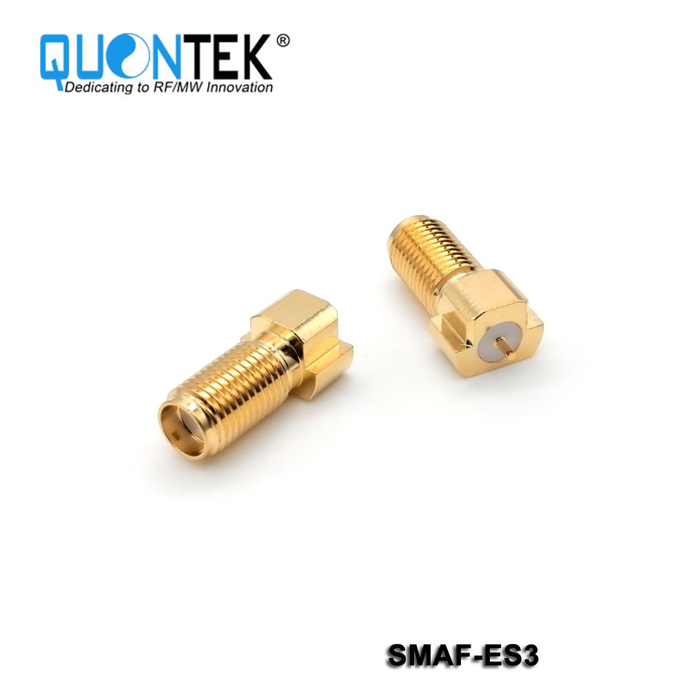 SMA Female, PCB edge solder mounted