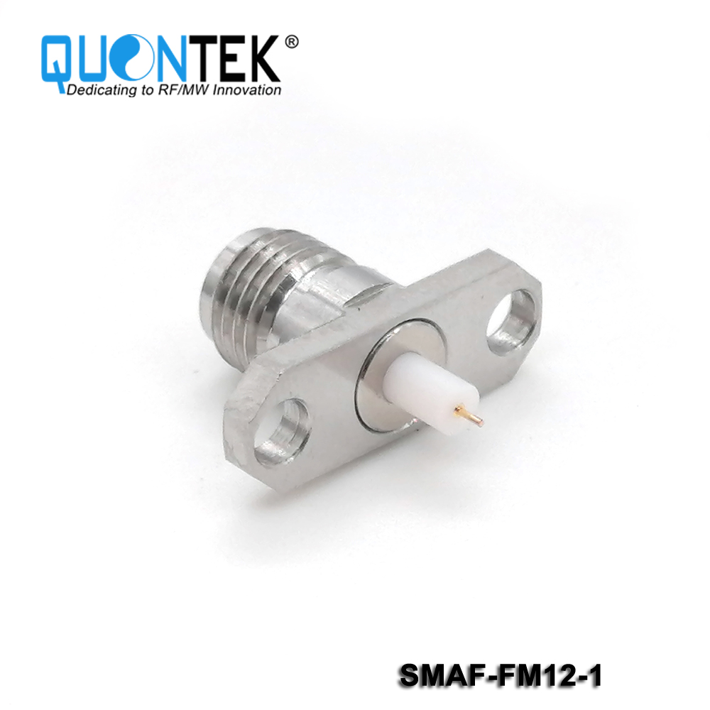 SMA Female, 2-hole flange mounted