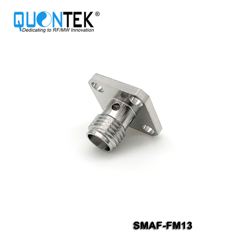 SMA Female, 4-hole flange mounted