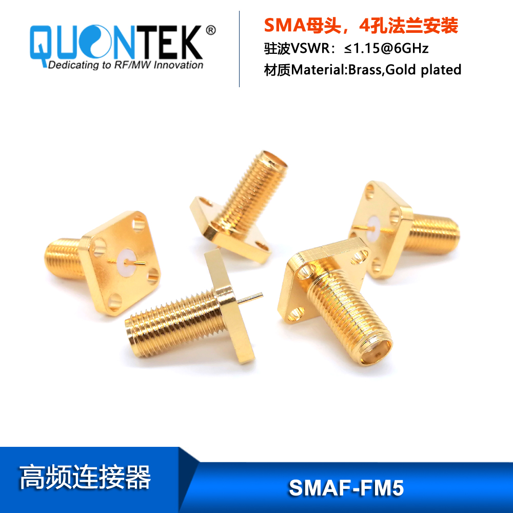 SMA Female,4-hole flange mounted,5 type