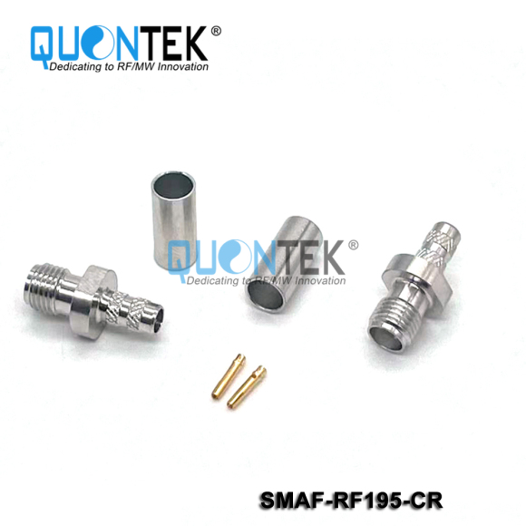 Standard Connector,SMA female for RF195/RG58/RG141 cable,Crimp type