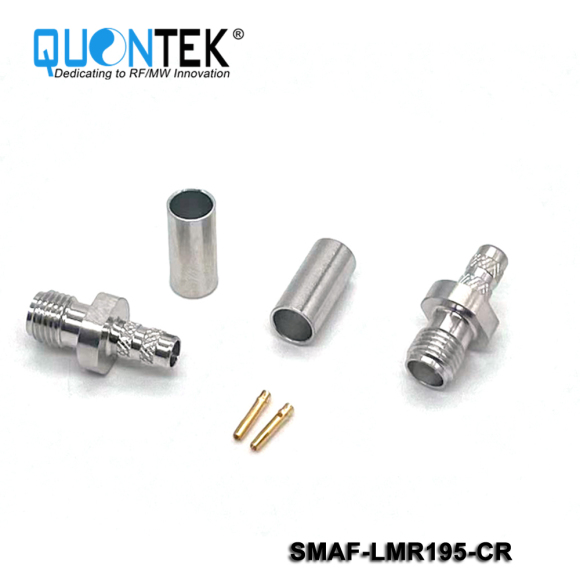 Connector,SMA female for LMR195/RG58/RG141 cable,Crimp type
