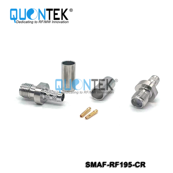 Standard Connector,SMA female for RF195/RG58/RG141 cable,Crimp type