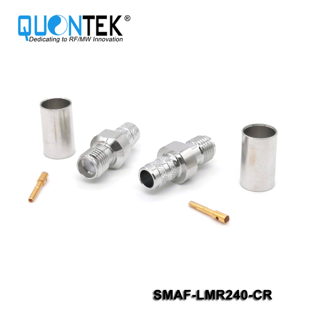 Connector,SMA female for LMR240 cable,Crimp type