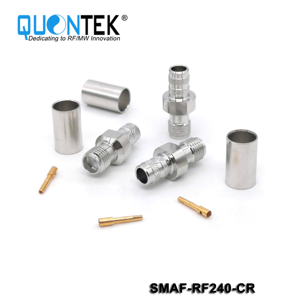 Standard connector,SMA female for RF240 cable,Crimp type