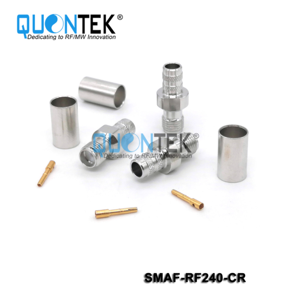Standard connector,SMA female for RF240 cable,Crimp type