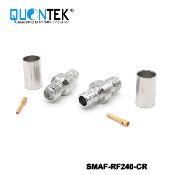 Standard connector,SMA female for RF240 cable,Crimp type