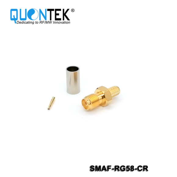 Standard Connctor,SMA Female for RG58/RF195 cable, Crimp type