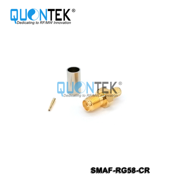 Standard Connctor,SMA Female for RG58/RF195 cable, Crimp type