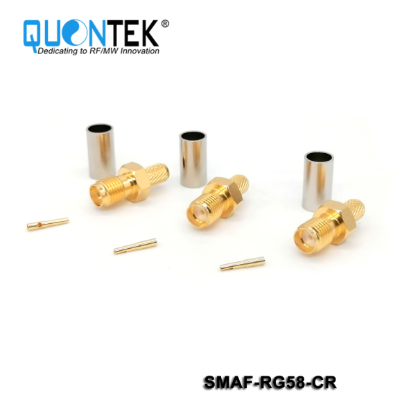 Standard Connctor,SMA Female for RG58/RF195 cable, Crimp type