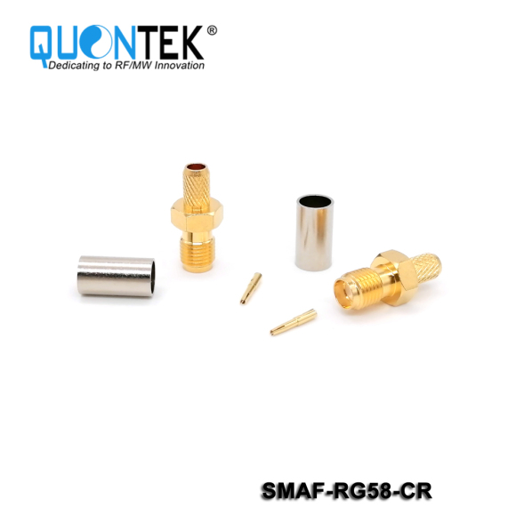 Standard Connctor,SMA Female for RG58/RF195 cable, Crimp type