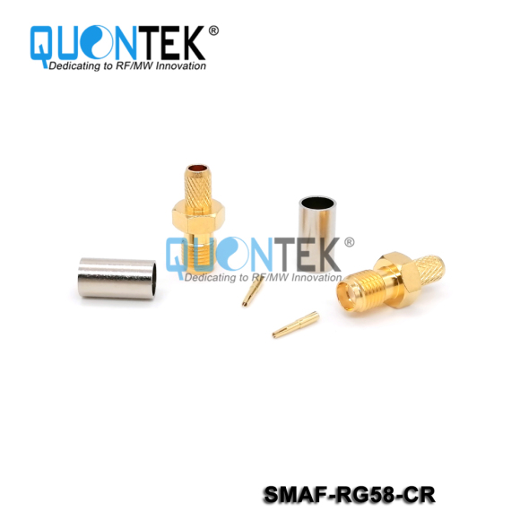 Standard Connctor,SMA Female for RG58/RF195 cable, Crimp type