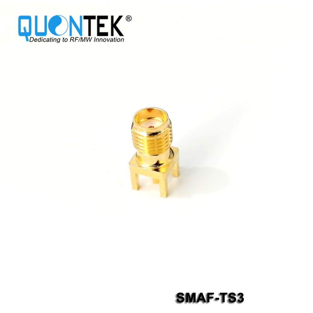 Standard connector,SMA female for PCB solder mounted