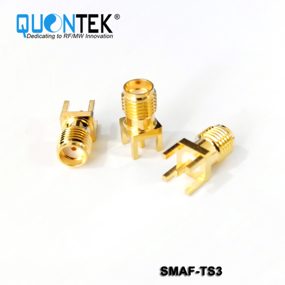Standard connector,SMA female for PCB solder mounted
