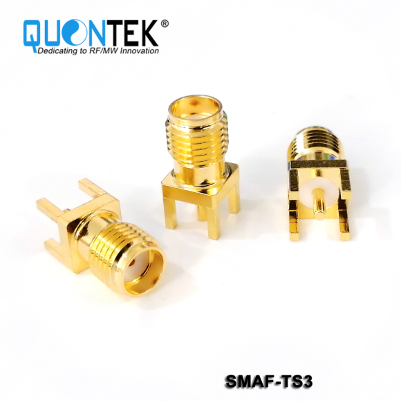 Standard connector,SMA female for PCB solder mounted