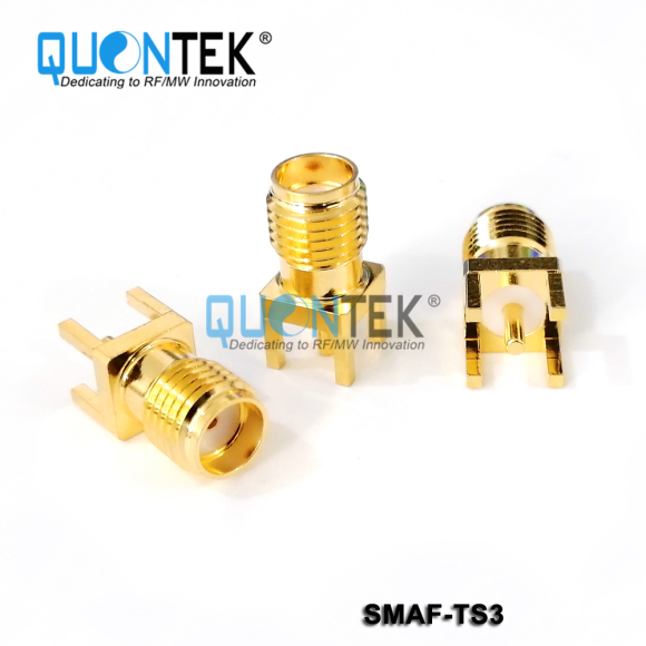 Standard connector,SMA female for PCB solder mounted