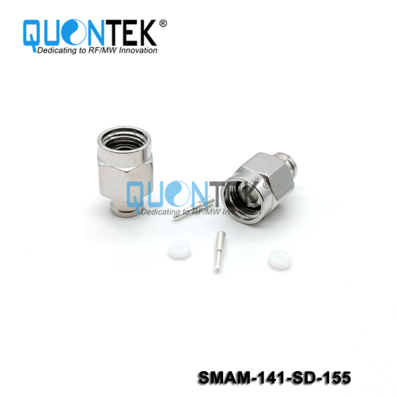Low PIM Connector, SMA Male for .141 Cable,Solder Type