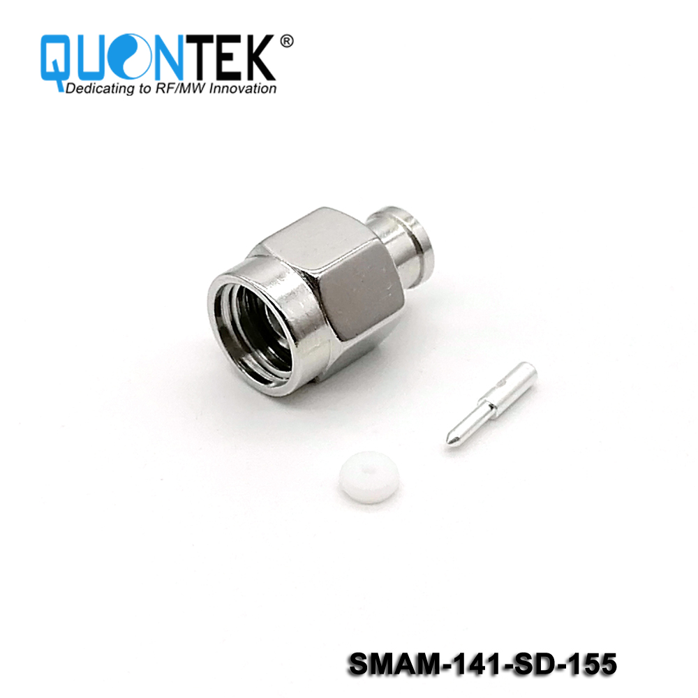 Low PIM Connector, SMA Male for .141 Cable,Solder Type