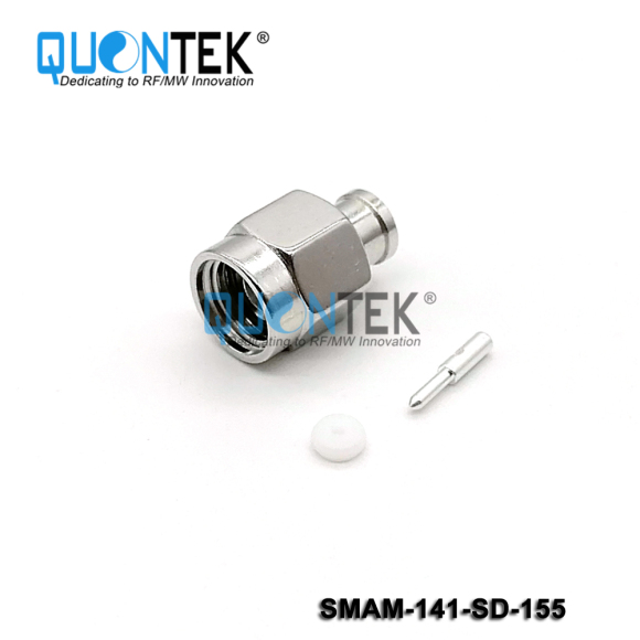 Low PIM Connector, SMA Male for .141 Cable,Solder Type