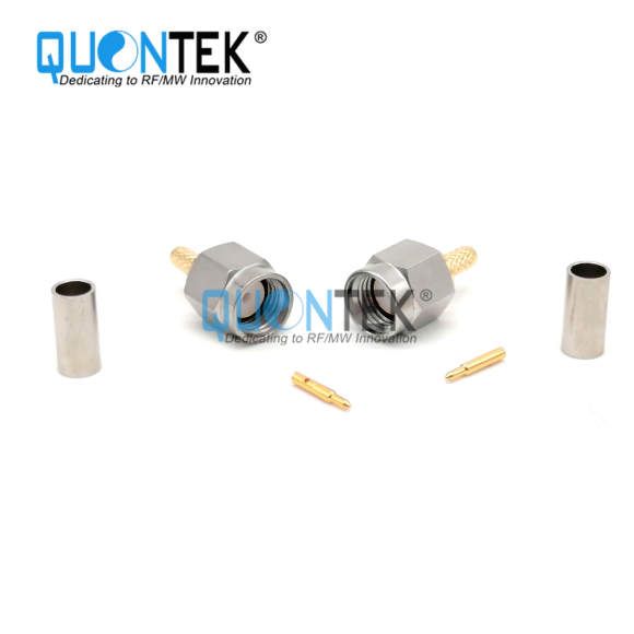 Standard connector,SMA male for RG316/RG174/RF100 cbale,Crimp type