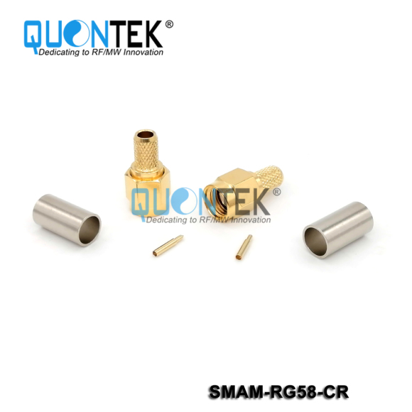 Standard Connctor,SMA Male for RG58/RF195 cable,Crimp type