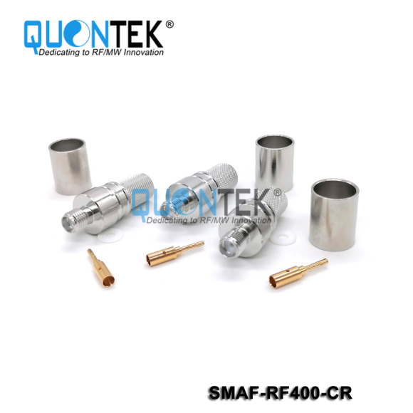 Standard Connector,SMA Female for RF400 cable,Crimp type