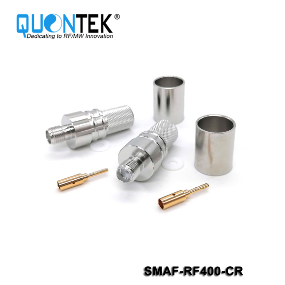 Standard Connector,SMA Female for RF400 cable,Crimp type
