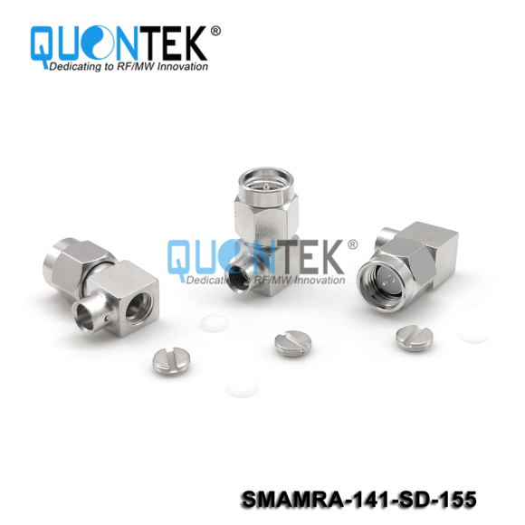 Low PIM Connector, SMA RA Male for .141 Cable,Solder Type