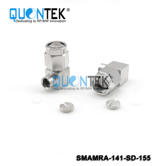 Low PIM Connector, SMA RA Male for .141 Cable,Solder Type