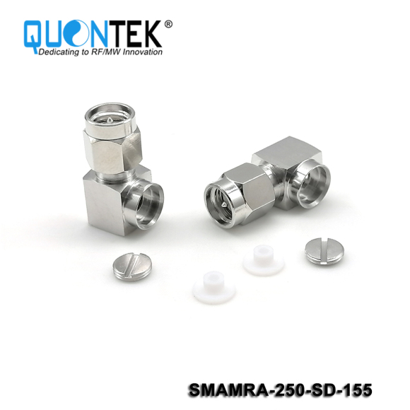 Low PIM Connector, SMA RA Male for .250"/RG401/SF250 Cable,Solder Type