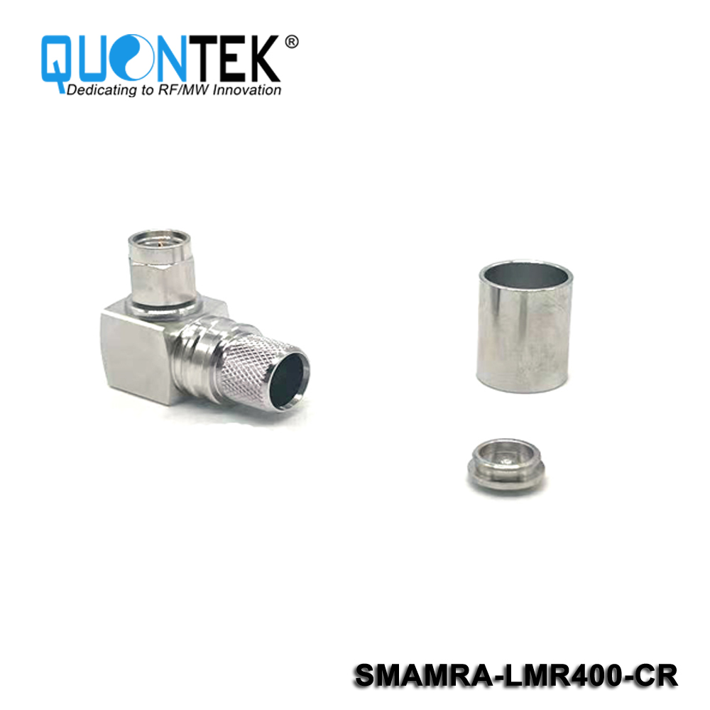 Connector,SMA ra-male for LMR400 cable,Crimp type