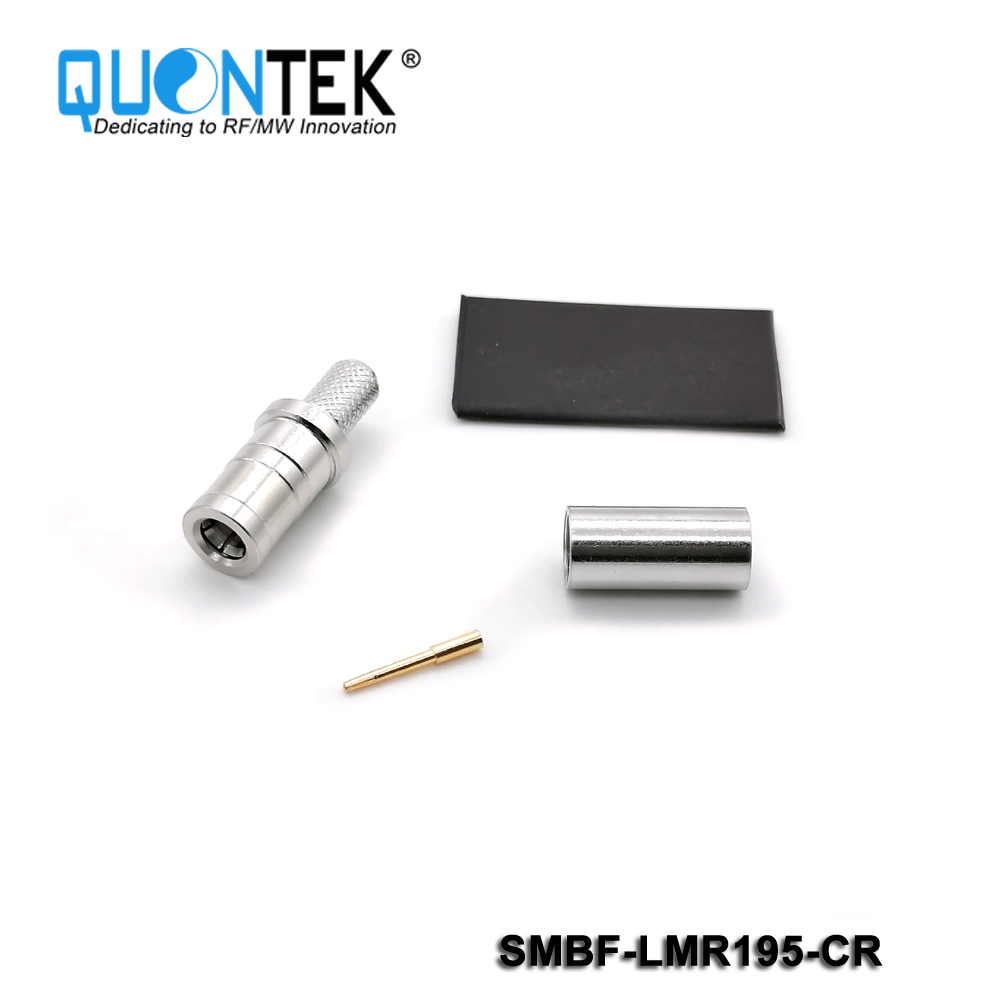 Standard connector,SMB female for LMR195 cable,crimp type