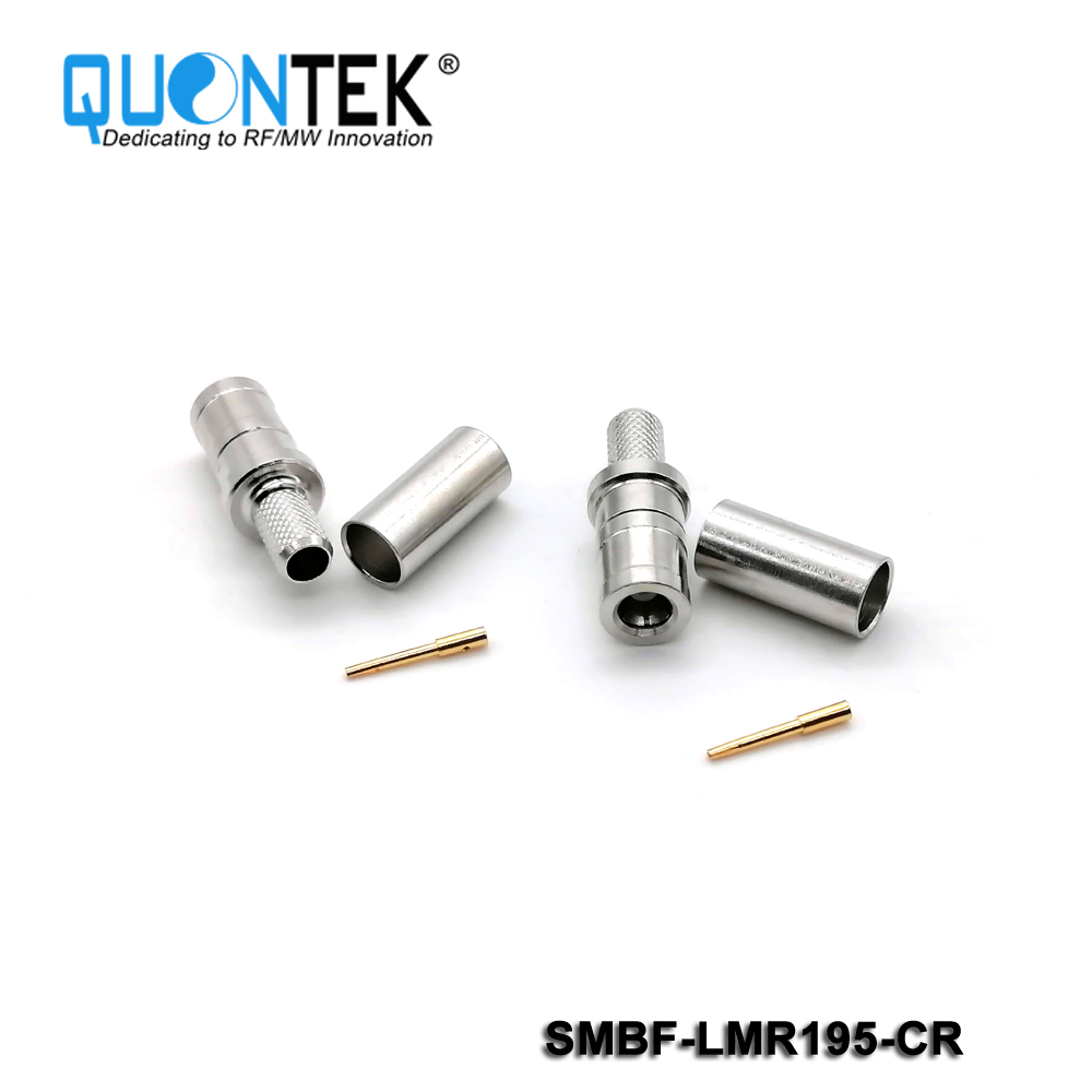 Standard connector,SMB female for LMR195 cable,crimp type