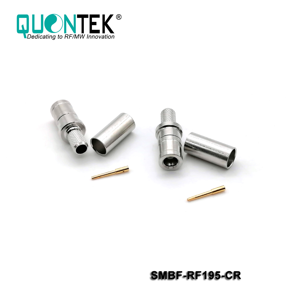 Standard connector,SMB female for RF195/RG58/RG303 cable,crimp type