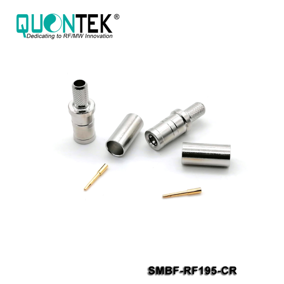 Standard connector,SMB female for RF195/RG58/RG303 cable,crimp type