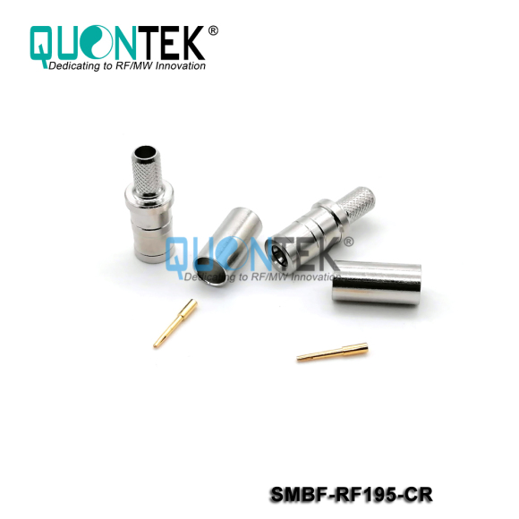 Standard connector,SMB female for RF195/RG58/RG303 cable,crimp type
