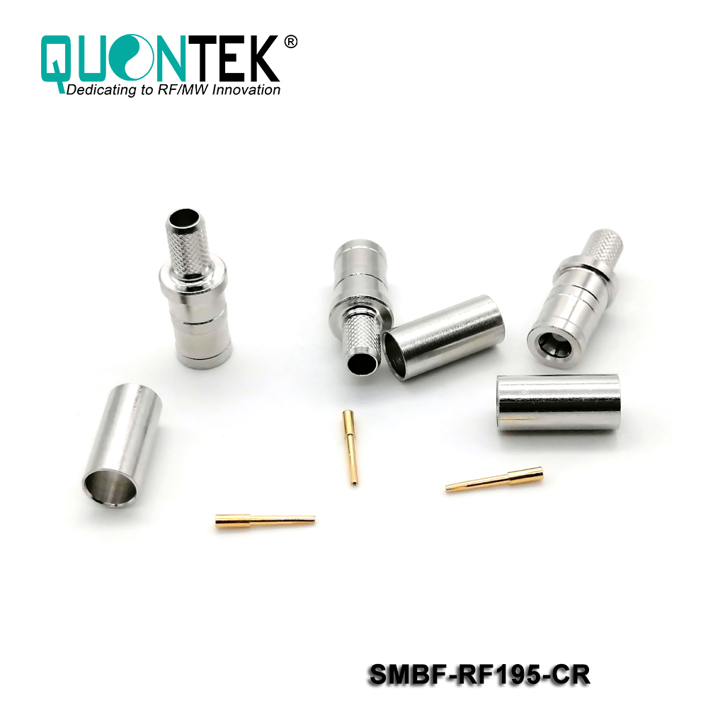 Standard connector,SMB female for RF195/RG58/RG303 cable,crimp type