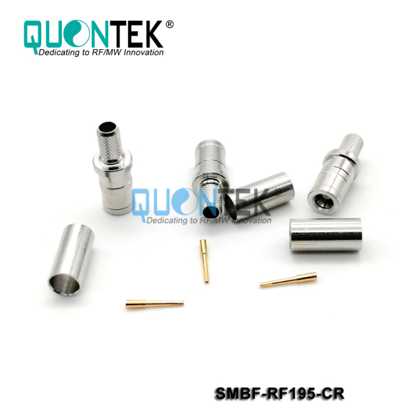 Standard connector,SMB female for RF195/RG58/RG303 cable,crimp type