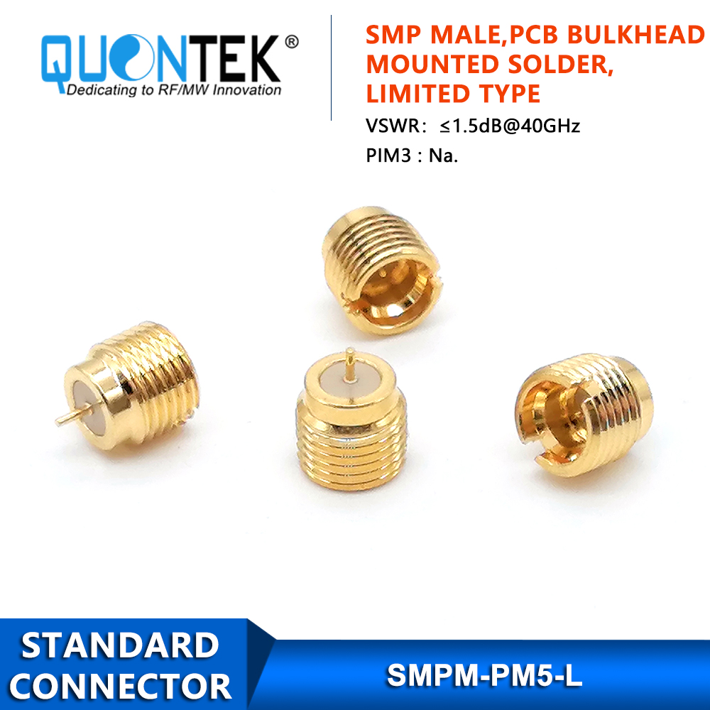 Standard connector,SMP male,panel mounted,Limited type