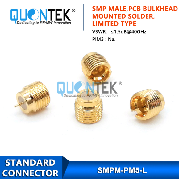 Standard connector,SMP male,panel mounted,Limited type Standard connector,SMP male,panel mounted,Limited type
