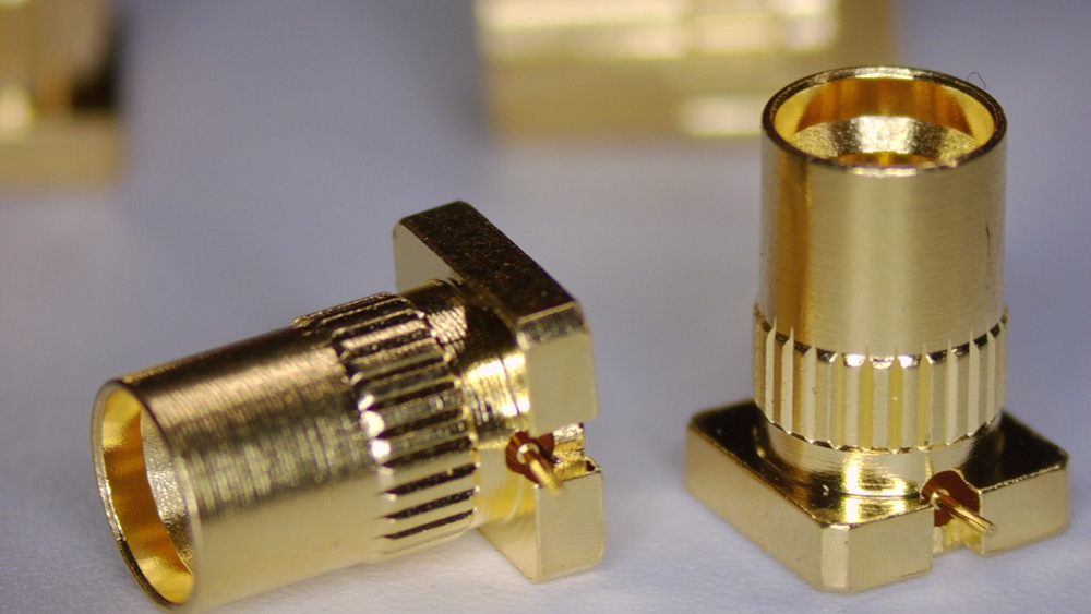 SMP male,panel mounted,full detent type