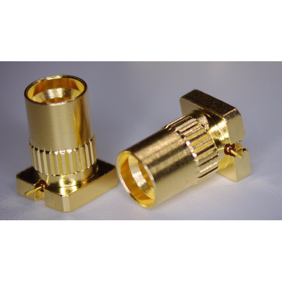 SMP male,panel mounted,full detent type