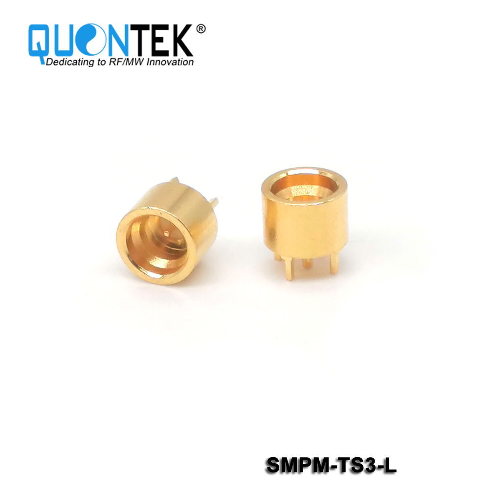 SMP male,PCB through hole solder,Limited detent type