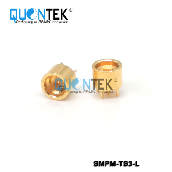 SMP male,PCB through hole solder,Limited detent type
